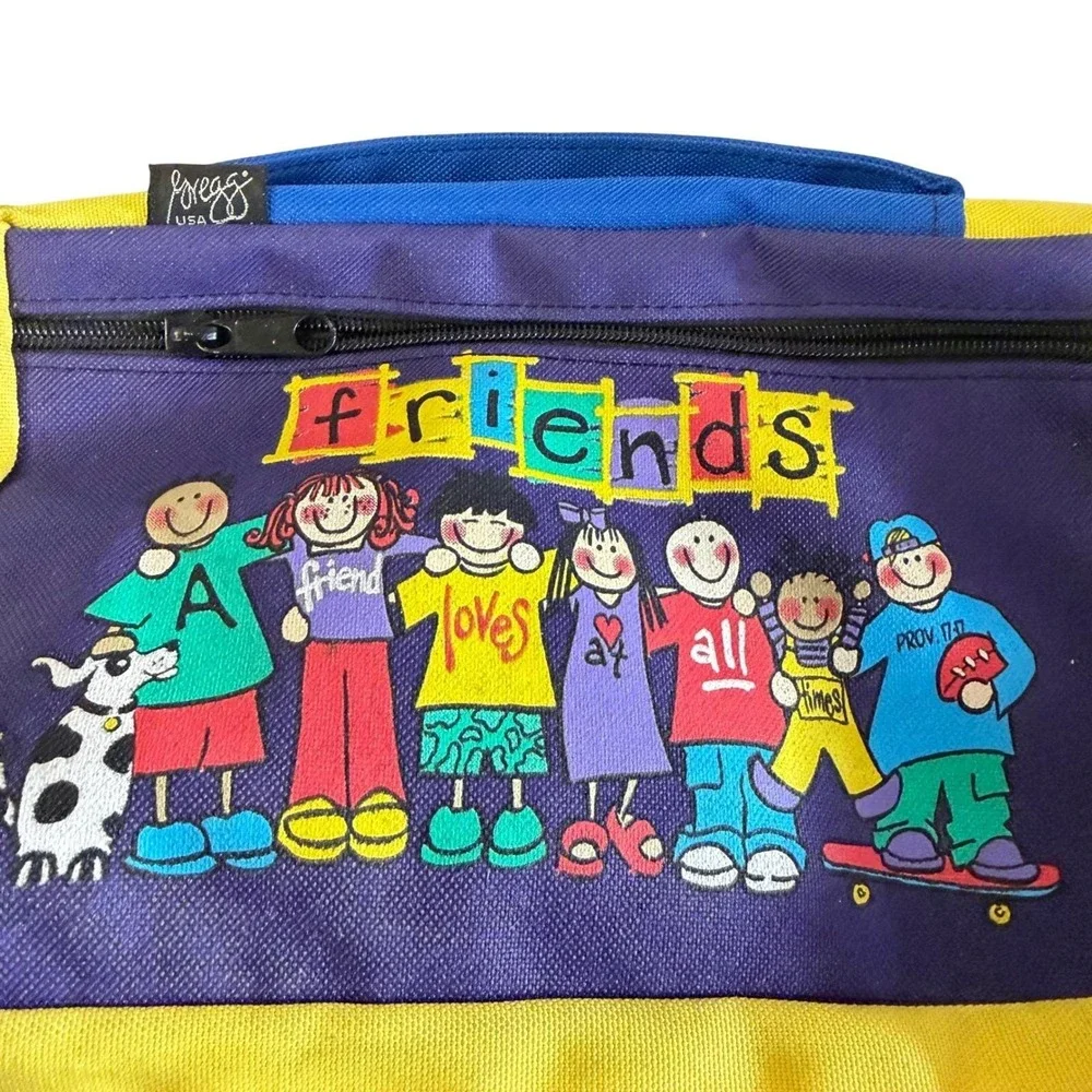 Gregg USA Bible Cover Organizer Kids Medium Multicolor Friends Prov 17:17